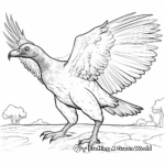 Spectacular Black Vulture Coloring Pages 1