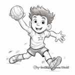 Spectacular Volleyball Spike Coloring Pages 3