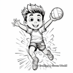 Spectacular Volleyball Spike Coloring Pages 4