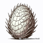 Spiky Thorn-covered Dragon Egg Coloring Pages 3