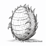 Spiky Thorn-covered Dragon Egg Coloring Pages 4