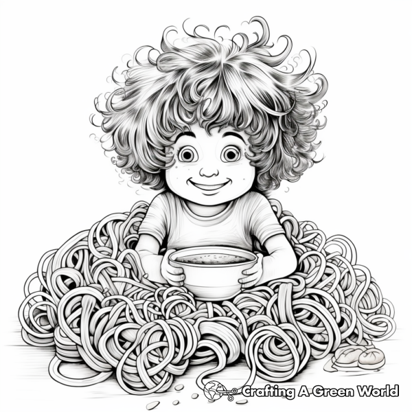 Noodle Coloring Pages - Free &amp; Printable!