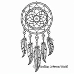 Spiritual Native American Dream Catcher Coloring Pages 3