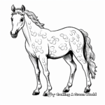 Spot Patterned Appaloosa Horse Coloring Pages 2