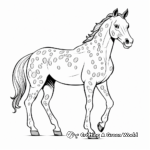 Spot Patterned Appaloosa Horse Coloring Pages 4