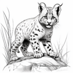 Spotted Desert Lynx Coloring Pages 1