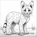 Spotted Desert Lynx Coloring Pages 2