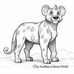 Spotted Hyena Coloring Pages 2