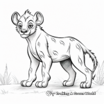 Spotted Hyena Coloring Pages 3