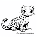 Spotted Leopard Gecko Coloring Pages 1
