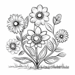 Spring and Easter Flowers Coloring Pages 4