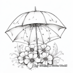 Spring-Theme Blooming Umbrella Coloring Pages 4
