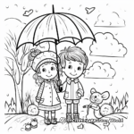 Spring themed Rainy May Coloring Pages 2