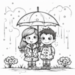 Spring themed Rainy May Coloring Pages 4
