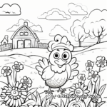 Springtime Easter Coloring Pages 4