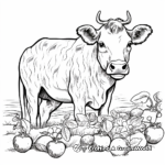 Springtime Strawberry Cow Coloring Pages 3