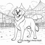 St Bernard Dog Show Coloring Pages 1