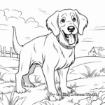 St. Bernard Rescue Dog Coloring Pages 1