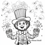 St. Patrick's Day Celebration and Fireworks Coloring Pages 3