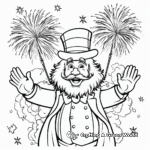 St. Patrick's Day Celebration and Fireworks Coloring Pages 4