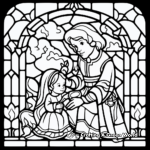 Stained Glass Fairy Tale Pictures Coloring Pages 2