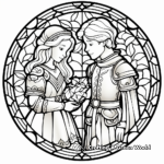 Stained Glass Fairy Tale Pictures Coloring Pages 4