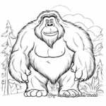 Standing Tall: Bornean Orangutan Coloring Pages 3