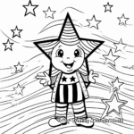 Stars and Stripes Fourth of July Coloring Pages 3