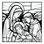 Station of the Cross Coloring Sheets 4