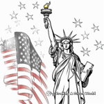 Statue of Liberty Independence Day Coloring Pages 4