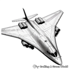Stealth B-2 Spirit Bomber Coloring Pages 4