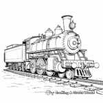 Steam Locomotive Coloring Pages 1