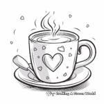 Steaming Hot Chocolate Mug Coloring Pages 1
