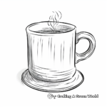 Steaming Hot Chocolate Mug Coloring Pages 3