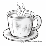 Steaming Hot Chocolate Mug Coloring Pages 4