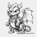 Steampunk Inspired Dragon Coloring Pages 3