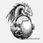 Steampunk Metal Dragon Egg Coloring Pages 2