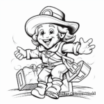 Storybook Leprechaun Adventure Coloring Pages 1