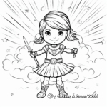 Strength and Courage Warrior Themed Positive Affirmation Coloring Pages 3