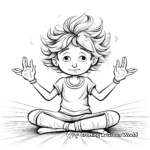 Stress-Relief Yoga Pose Coloring Pages 4