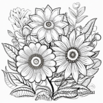 Stress-Relieving Floral Pattern Coloring Pages 2