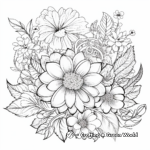 Stress-Relieving Floral Pattern Coloring Pages 4
