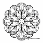 Stress-Relieving Mandala Doodle Coloring Pages 1
