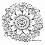 Stress-Relieving Mandala Doodle Coloring Pages 2