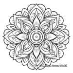 Stress-Relieving Mandala Doodle Coloring Pages 4