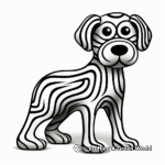 Striped Dog Bone Coloring Pages for Creativity Boost 2