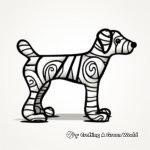 Striped Dog Bone Coloring Pages for Creativity Boost 4
