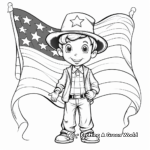 Stunning American Flag Coloring Pages 1
