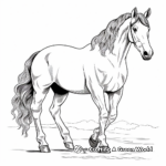 Stunning Arabian Stallion Coloring Pages 3