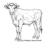 Stunning Ayrshire Cow Coloring Sheets 2